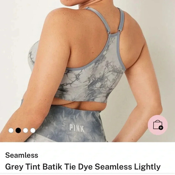 Victoria’s Secret PINK sports bra, longline. Size Small women. Grey. Comfy - Picture 2 of 7